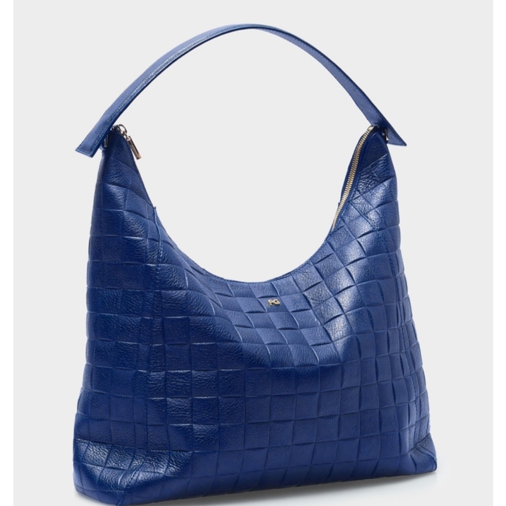 PG Purificacion Garcia Homenaje Trenzado Hobo Shoulder Bag